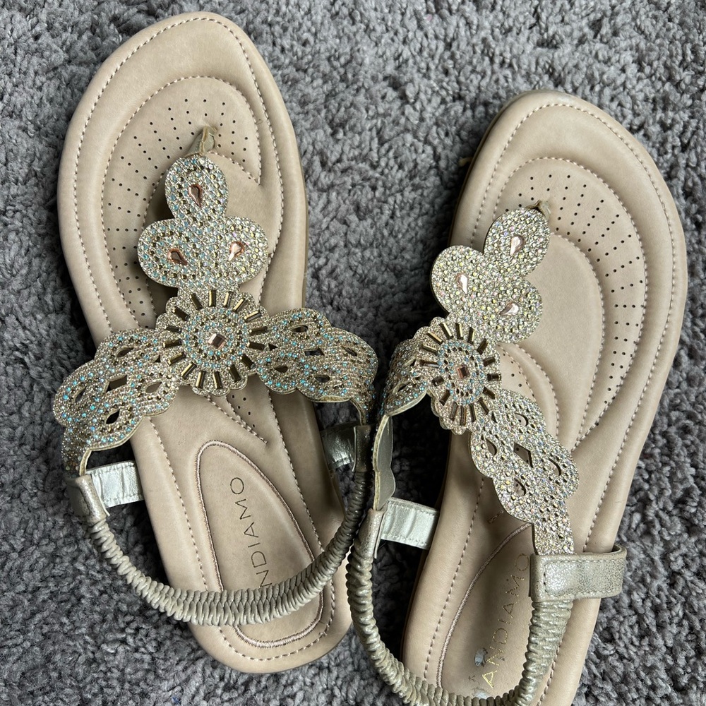 Andiamo Gold Sandals